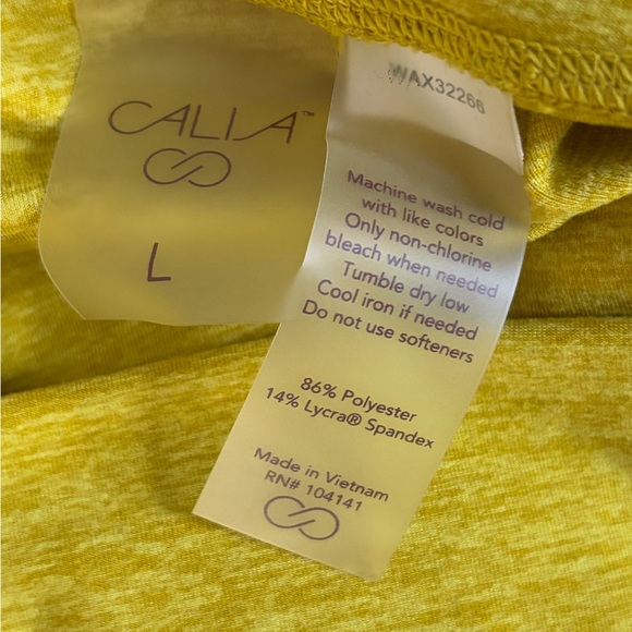 CALIA‎ by Carrie Underwood Bright Yellow Leggings - Picture 3 of 3